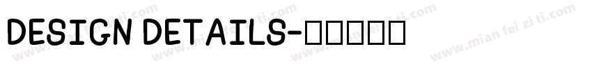DESIGN DETAILS字体转换